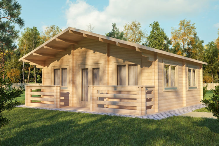 Carolina 6m x 6m One Bed Veranda_FRONT