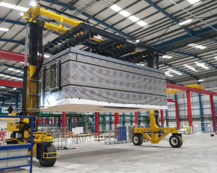 Combilift - Straddle Carrier - handling Modular Component